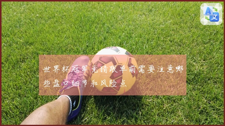 世界杯冠军竞猜跟单前需要注意哪些盘口细节和风险点